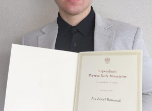 Stypendium Prezesa Rady Ministrów za wyniki w nauce dla naszego ucznia.